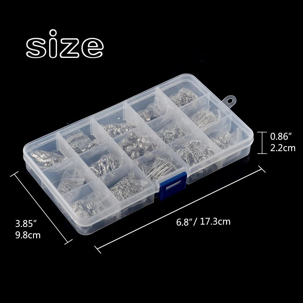 Jewelry Making Kit Findings Set of 4 - Silver, Gold, Black, Clear