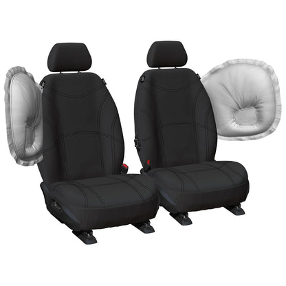 Front Custom Fit Neoprene Car Seat Covers for Toyota Hilux TGN16 2005-2015