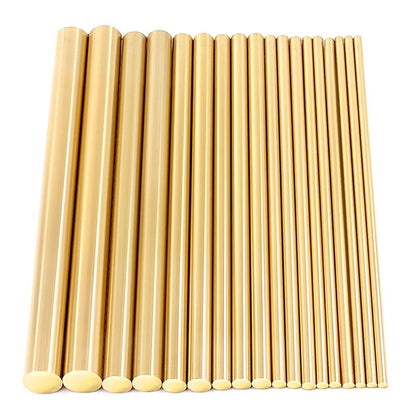 5PCS Brass Rod Pins for Knife Handle (200mm Length, 3/4/5/6mm Diameter)