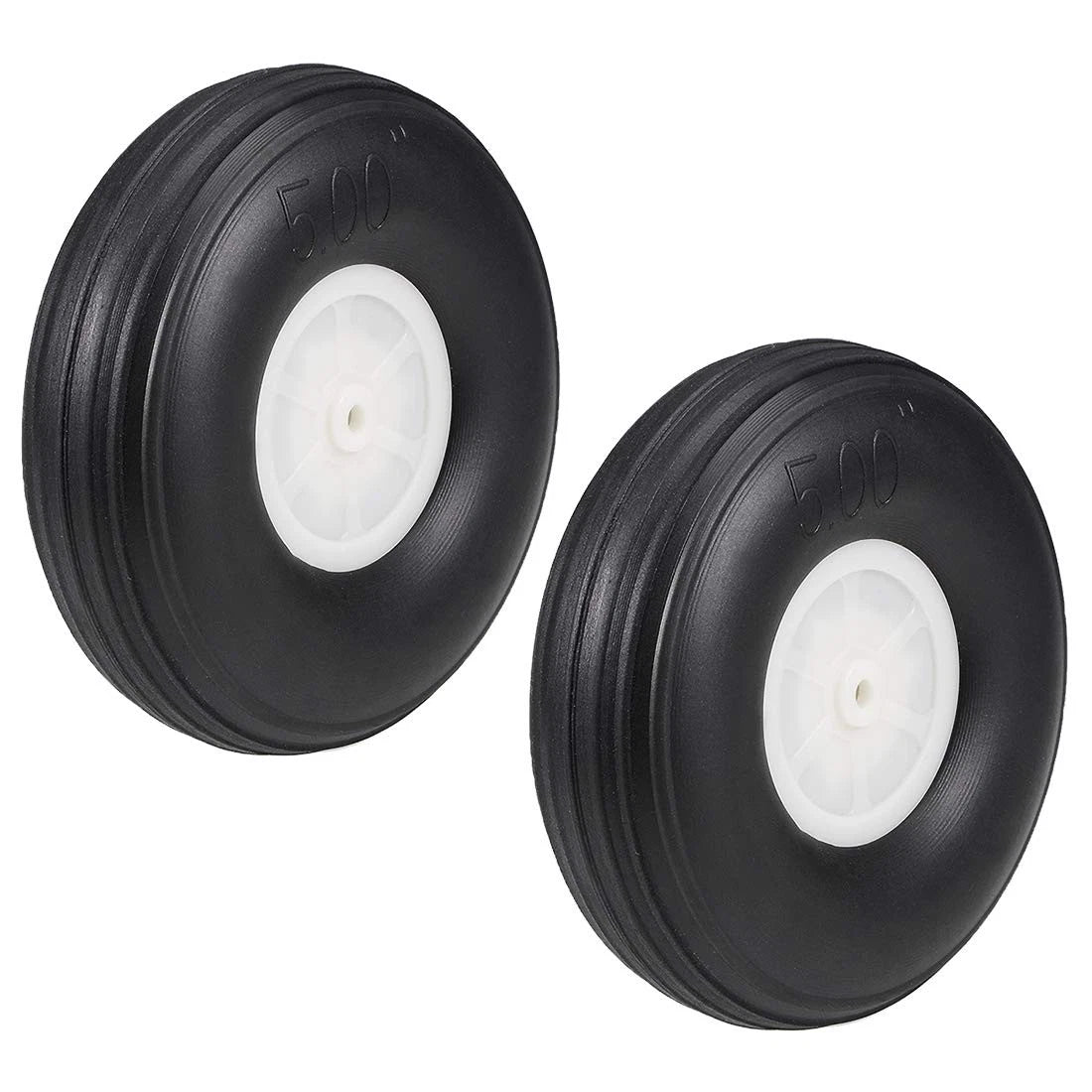 Set of 4 Tire and Wheel Sets for RC Car Airplane - PU Sponge, Plastic