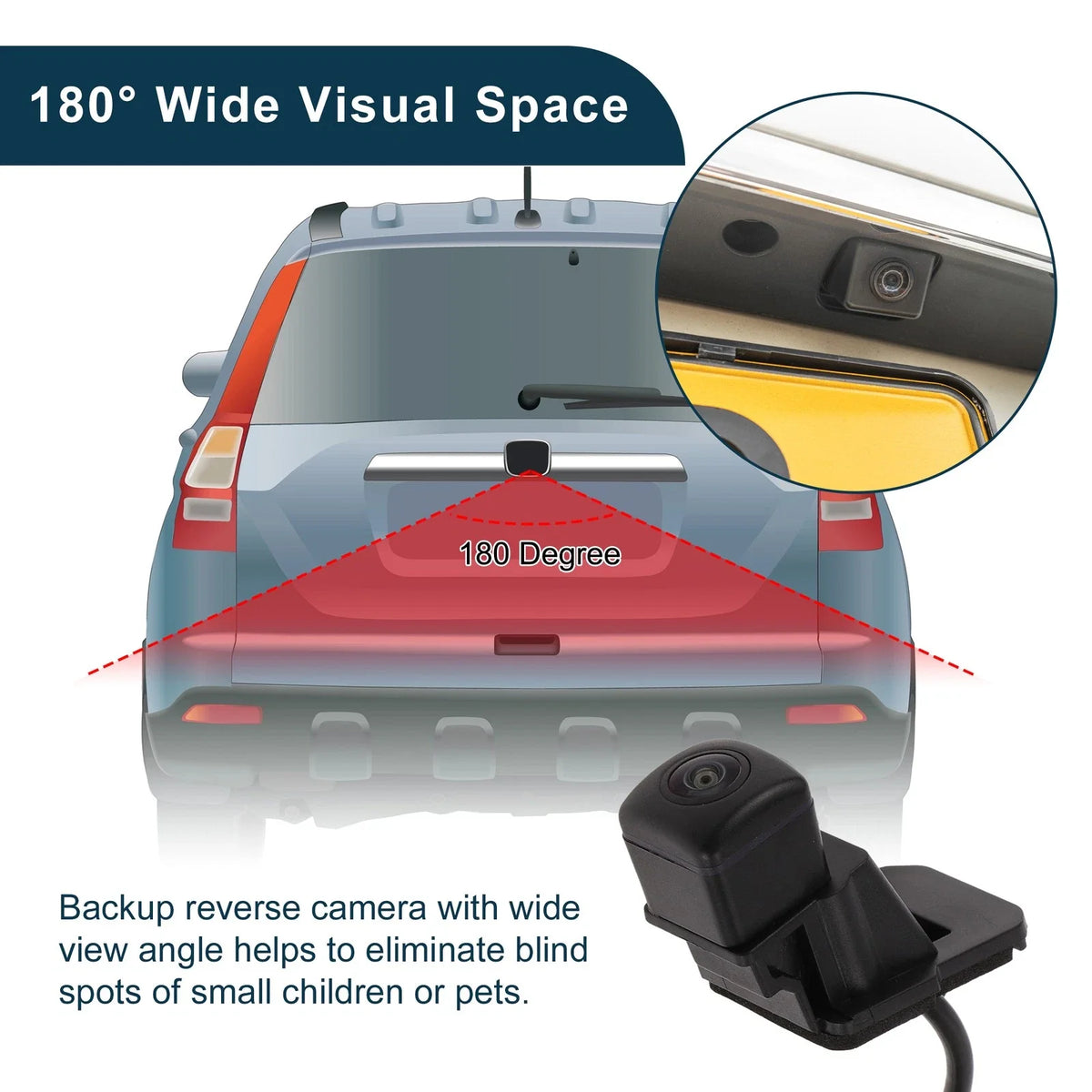 Rear View Camera for Honda HR-V (2014–2019) 120-180 Degree