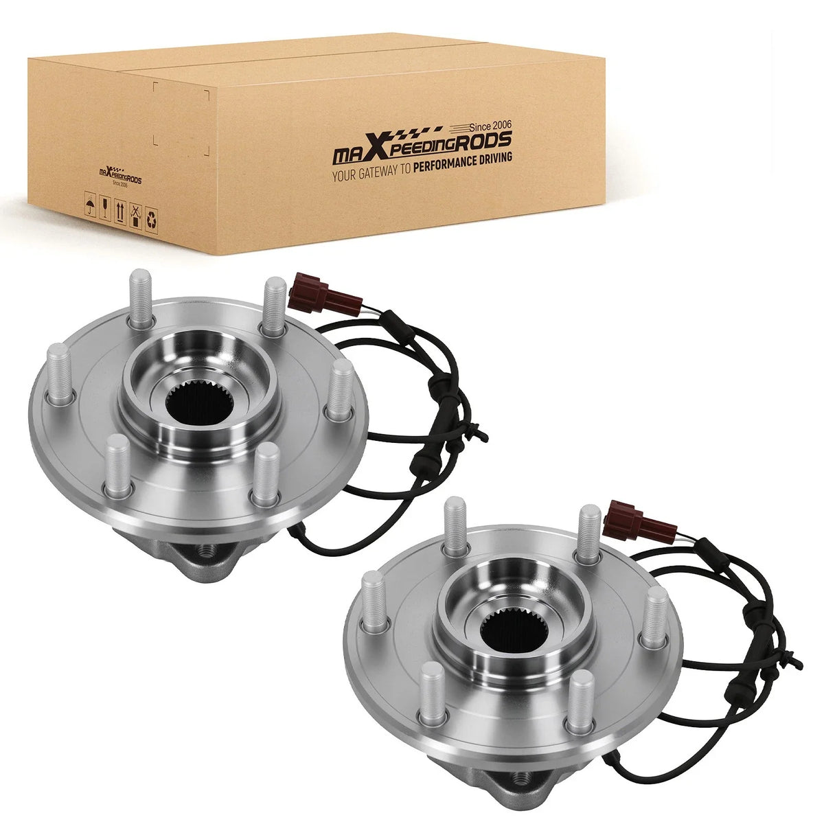 Set of 2 Rear Hub Assembly for Infiniti QX56 Nissan Armada Pathfinder BR930625