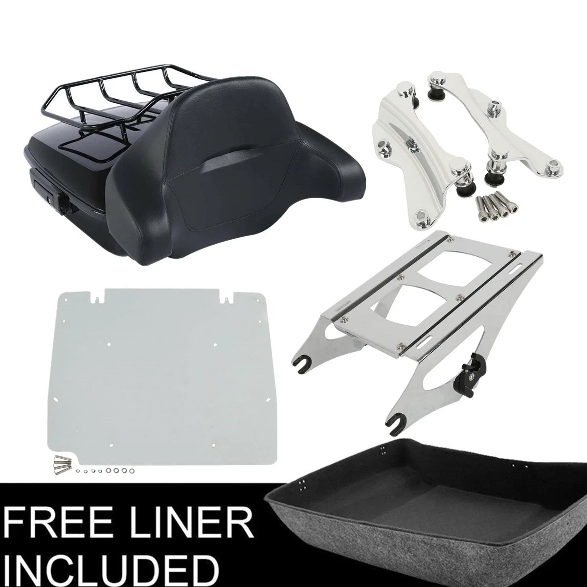 Chopped Trunk Pad Docking Kit Base Plate for Harley Electra Glide (2014–2026)