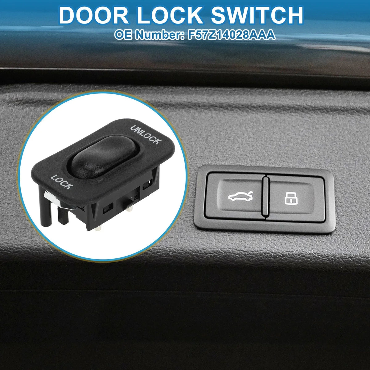 Car Door Lock Switch No.F57Z14028AAA for Ford Ranger (1995–2007)