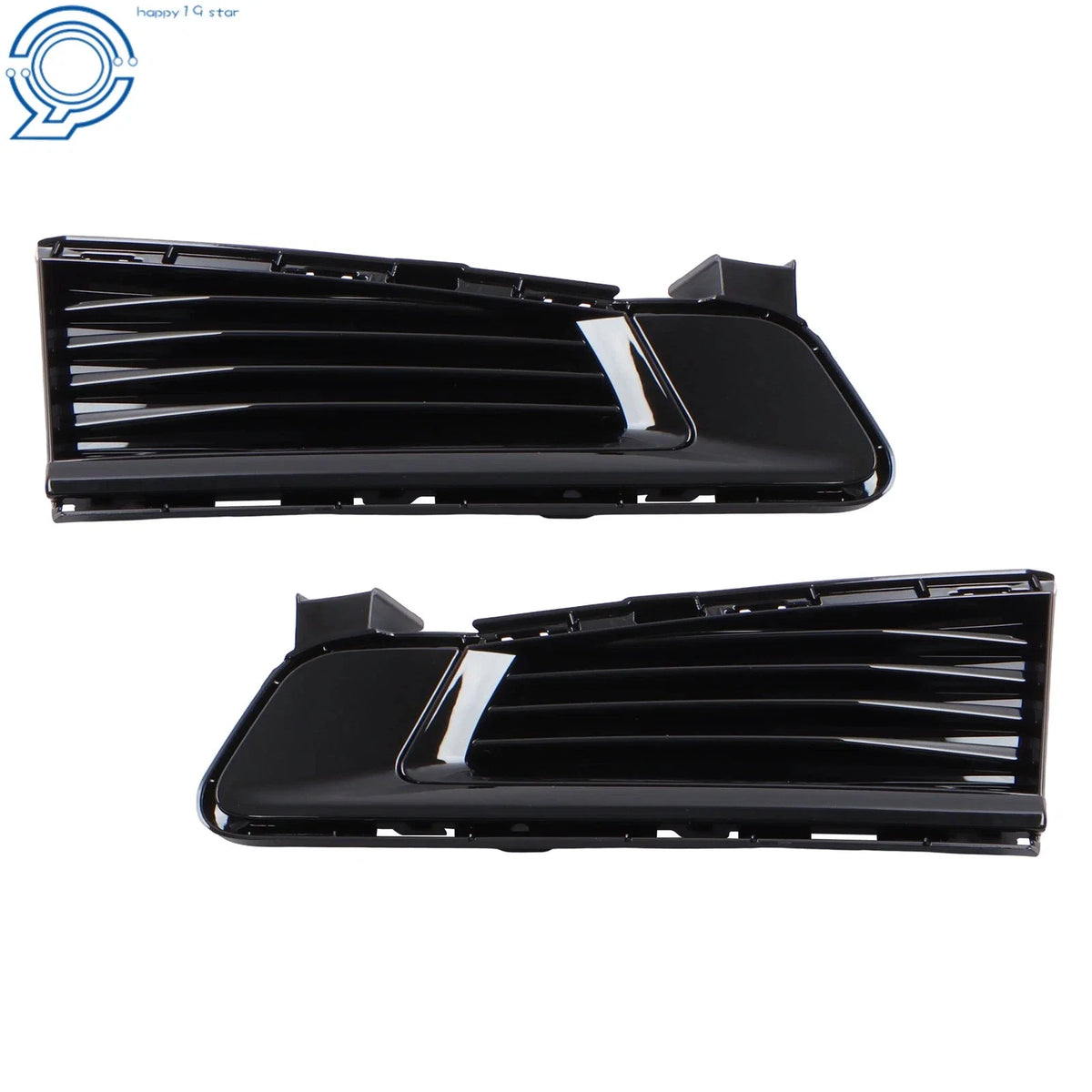 Fog Light Hole Cover Set for Cadillac CTS (2014–2019) Black