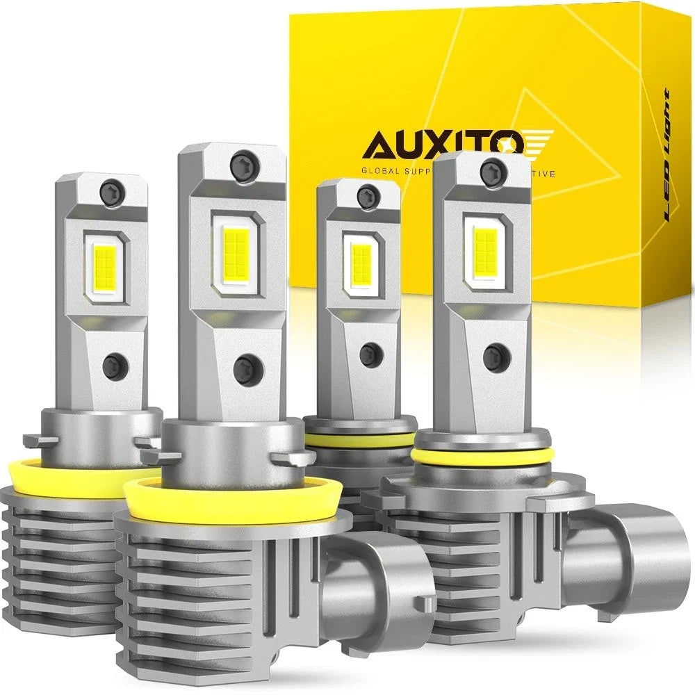 4X 9005 + H11 LED Headlight Bulbs Kit for