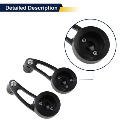 Set of 1 Car Door Window Crank Handle for Chevy Ford Chrysler (Black)