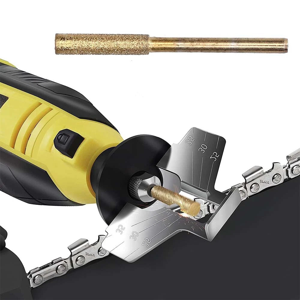 20Pcs Chainsaw Sharpener Burr Grinder Drill Bits for Chain Saw