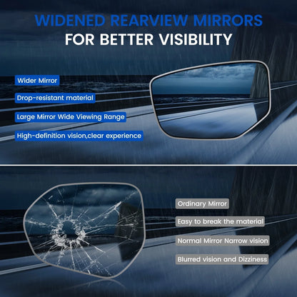 Heated Left Flat Mirror Glass for Honda Accord (2012)