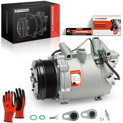A/C Compressor with Clutch for Honda CR-V (2007–2011) Acura RDX (2007–2012) 38810RWCA01, 38810RWCA02, 38810RX0A01, 98580