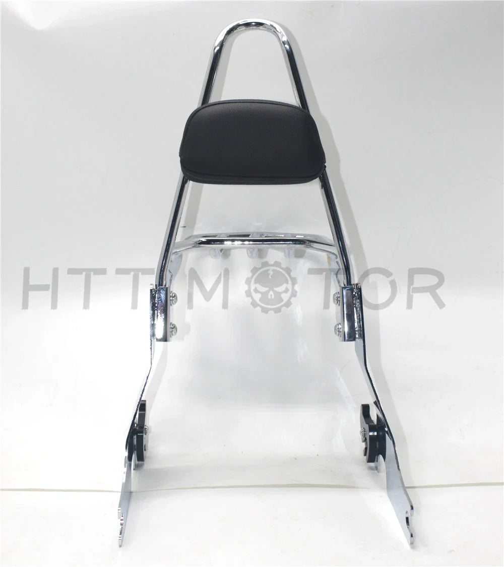 Detachable Sissy Bar Backrest & Luggage Rack for Harley Sportster (2004–2016) Chrome