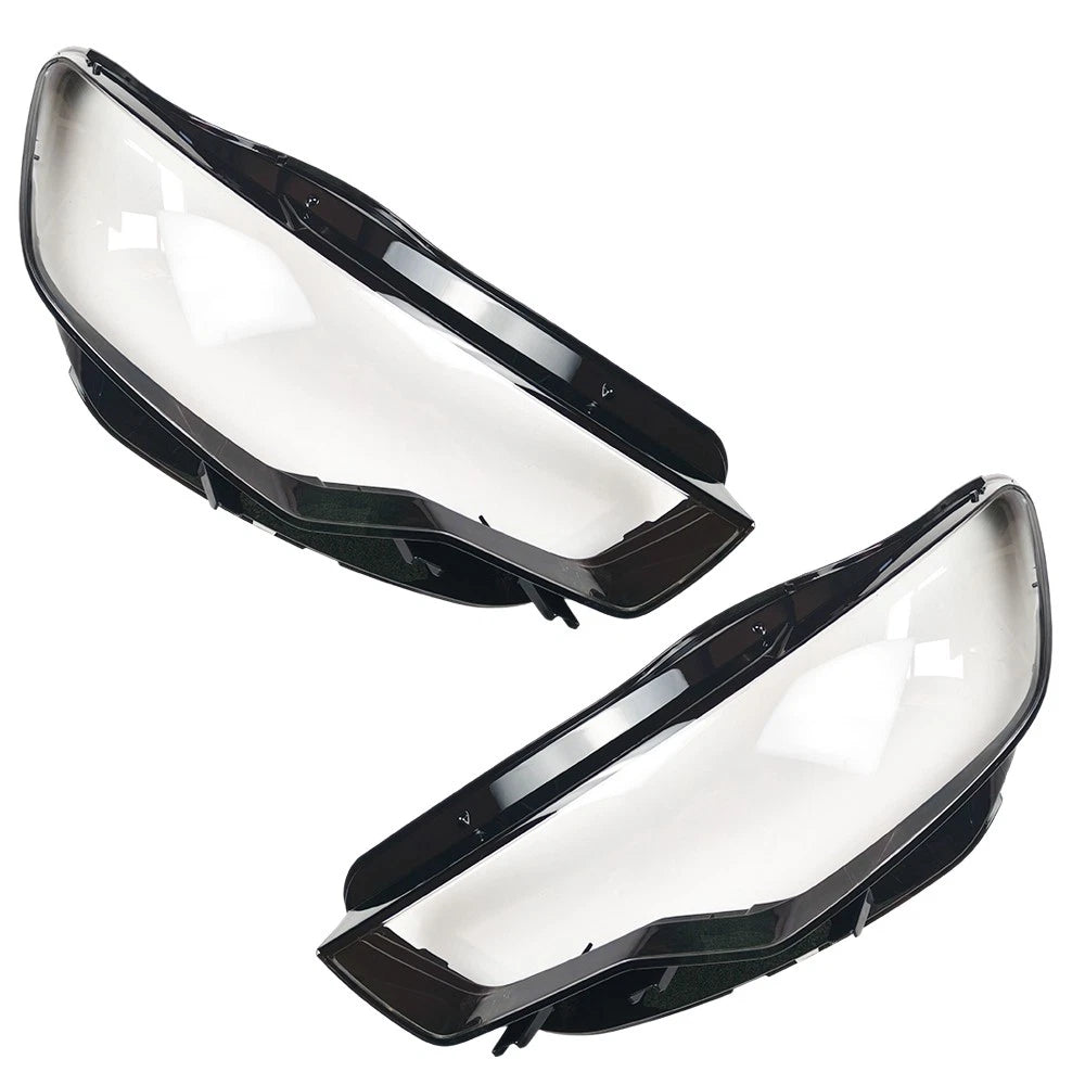 Set of 2 Clear Headlight Lens Covers for Audi A6 C7 (2011–2015) 4G0941044E, 4G0941044B