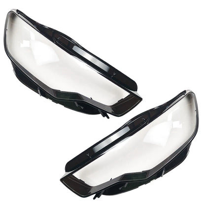Set of 2 Clear Headlight Lens Covers for Audi A6 C7 (2011–2015) 4G0941044E, 4G0941044B