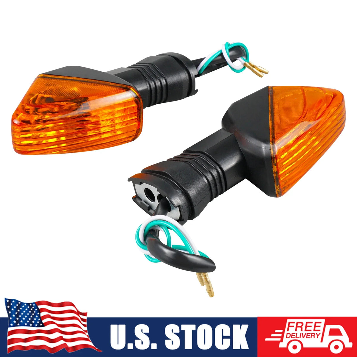 Pair Turn Signal Light Lens for Kawasaki Ninja ZX6R 600/636 (2000–2009)
