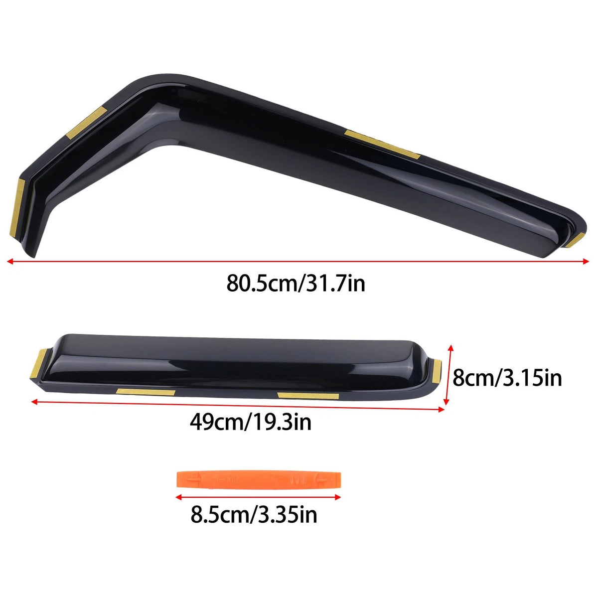 In-Channel Window Vent Visors for Jeep Wrangler JK (2007–2018)