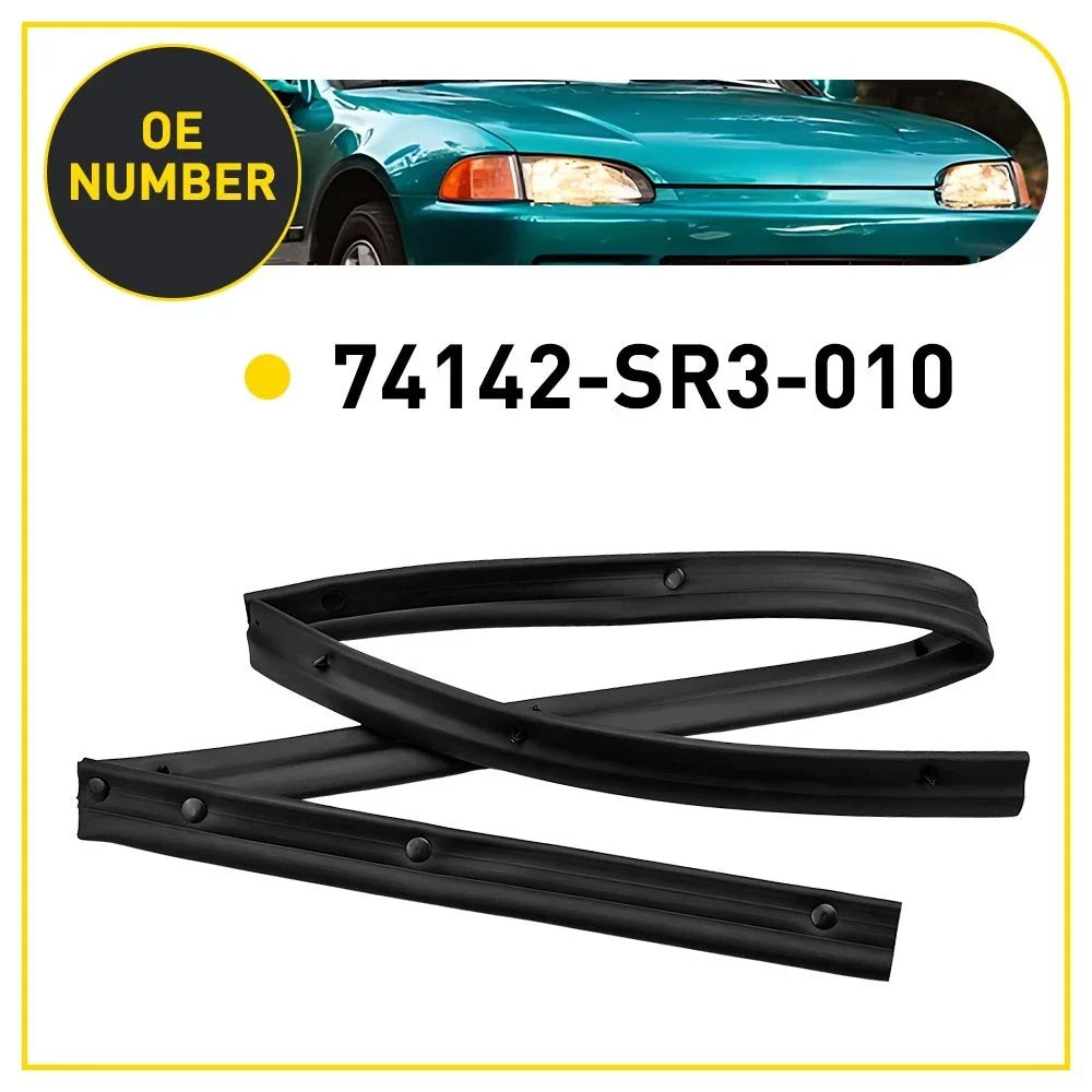 Hood Rubber Seal Weatherstrip for Honda Civic EG EH (1992–1995)