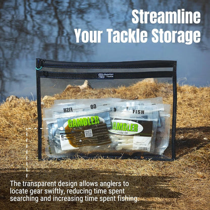 4-Pack Heavy-Duty Water-Resistant Storage Bags for Fishing Tackle