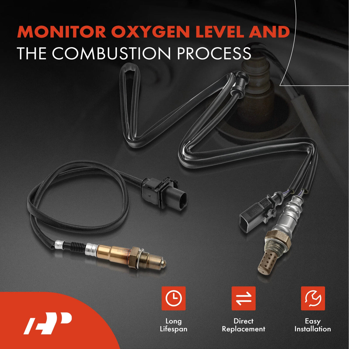 Set of 4 O2 Oxygen Sensors for VW Touareg (2015) - 17024, 17148, ST-25035