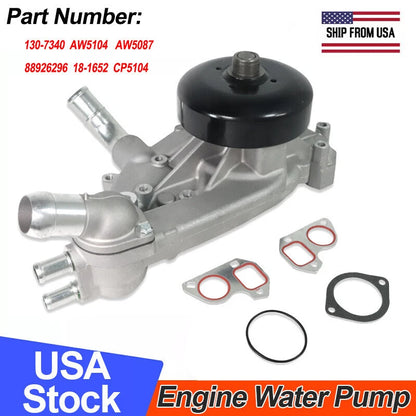 AW5104 Water Pump with Thermostat for Chevrolet Silverado GMC Cadillac (2000–2006)