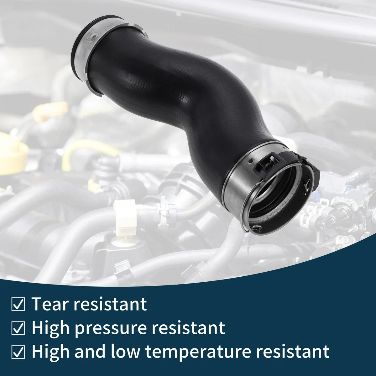 2x Radiator Hose & Intercooler Pipe for BMW X5 F15 F85 (2015-2018) Black