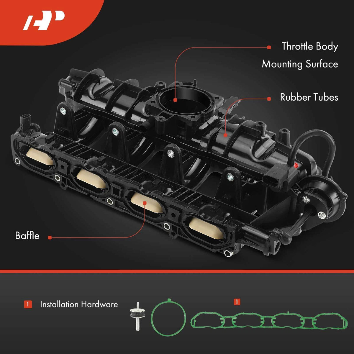 Intake Manifold with Gasket for VW Passat Audi A3 TT Skoda (2006–2013) 06J198211D, 06J133211D, 06J133185P, 06H133073
