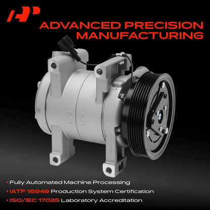 A/C Compressor with Clutch for Nissan Sentra (2002–2006) 926008J000, 926008J001, 926008J02A