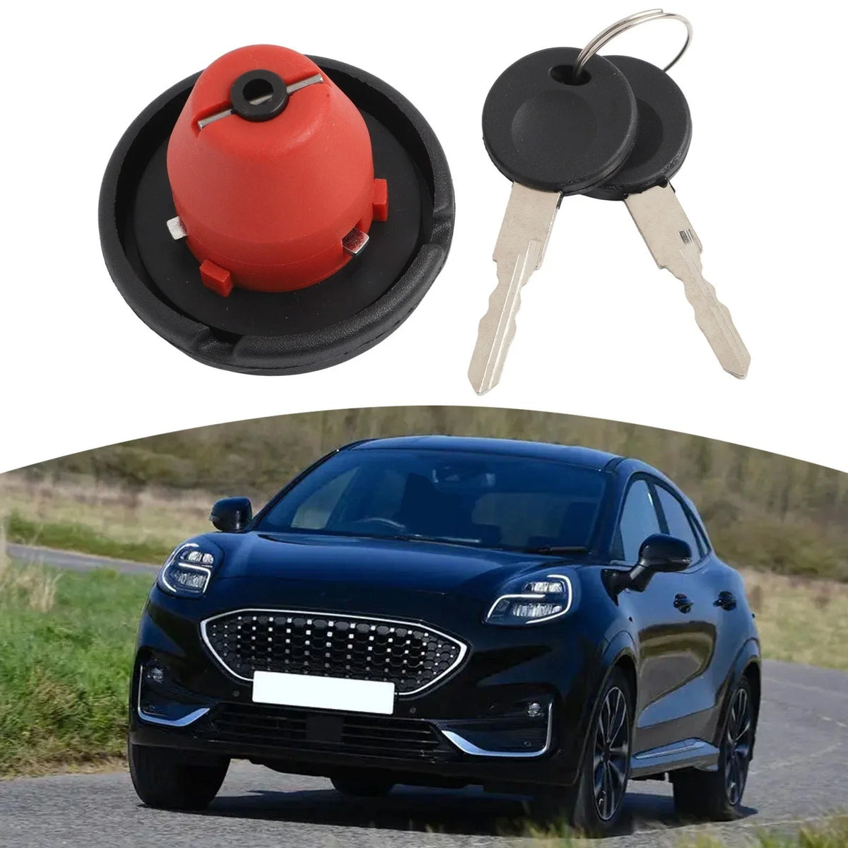 Fuel Tank Cap Lock Kit for Transporter T4, Caravelle (2 Keys)