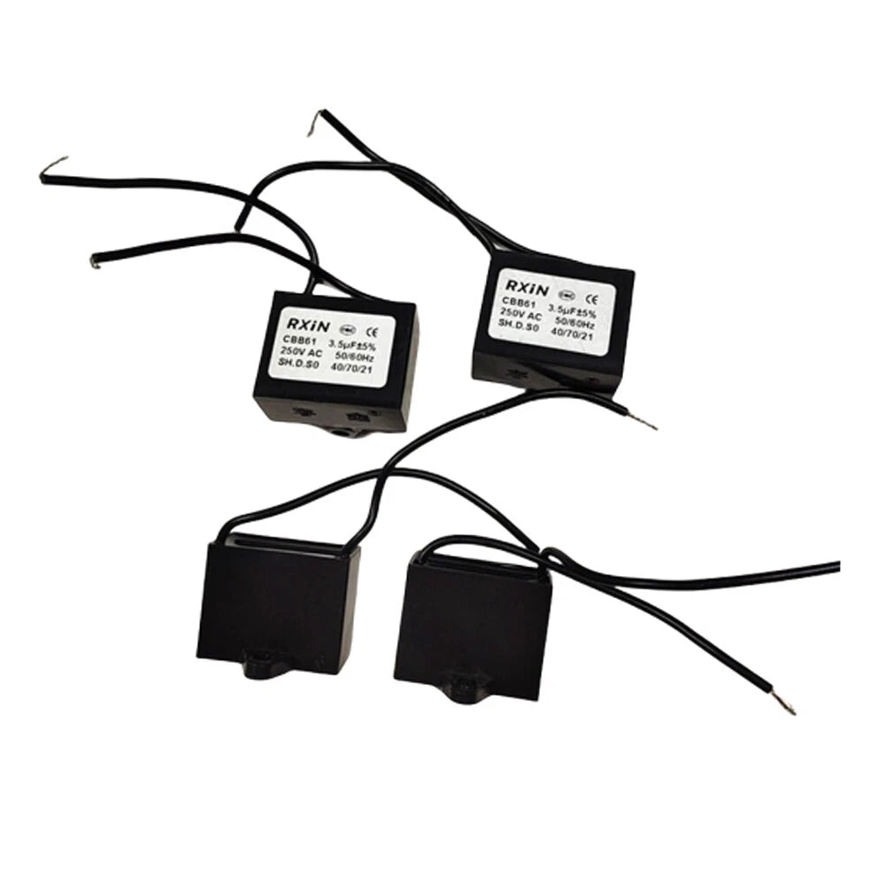 4PCS CBB61 1-15uF 250V VAC Fan Motor Run Capacitor