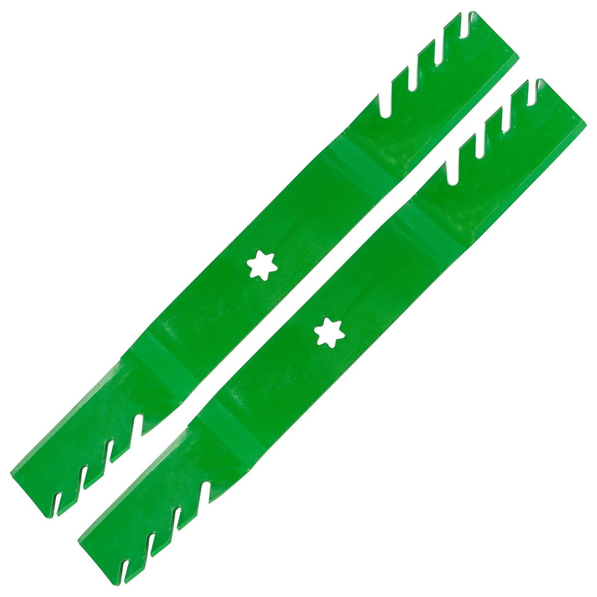 Set of 2 Toothed Mulching Blades for MTD LT165 LT175 LT1650 LT542G LT542H LT942H (MB2942 - MD)