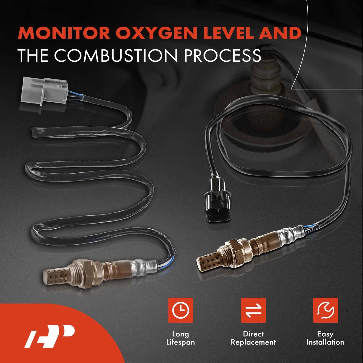 2X O2 Oxygen Sensor for Mitsubishi Diamante (MD312084, MD343987, MD305149, MR985165, MD313819, 250-24026, 250-24241)
