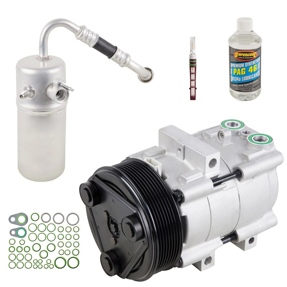 AC Compressor & A/C Kit for Ford F150 V8 (2004–2005) 60-81385RK, 0210064, 1000-ACC1420