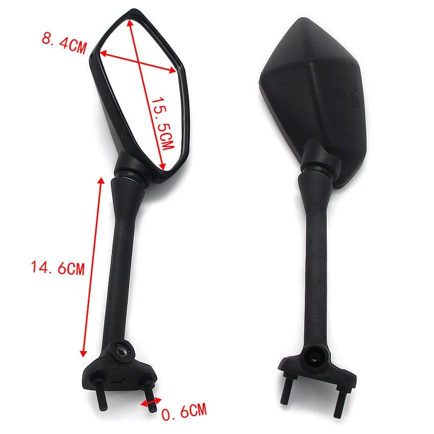 Rear View Mirror for Kawasaki EX650 Ninja 400 ER-6F Z1000SX ZX1000 (2017–2023)