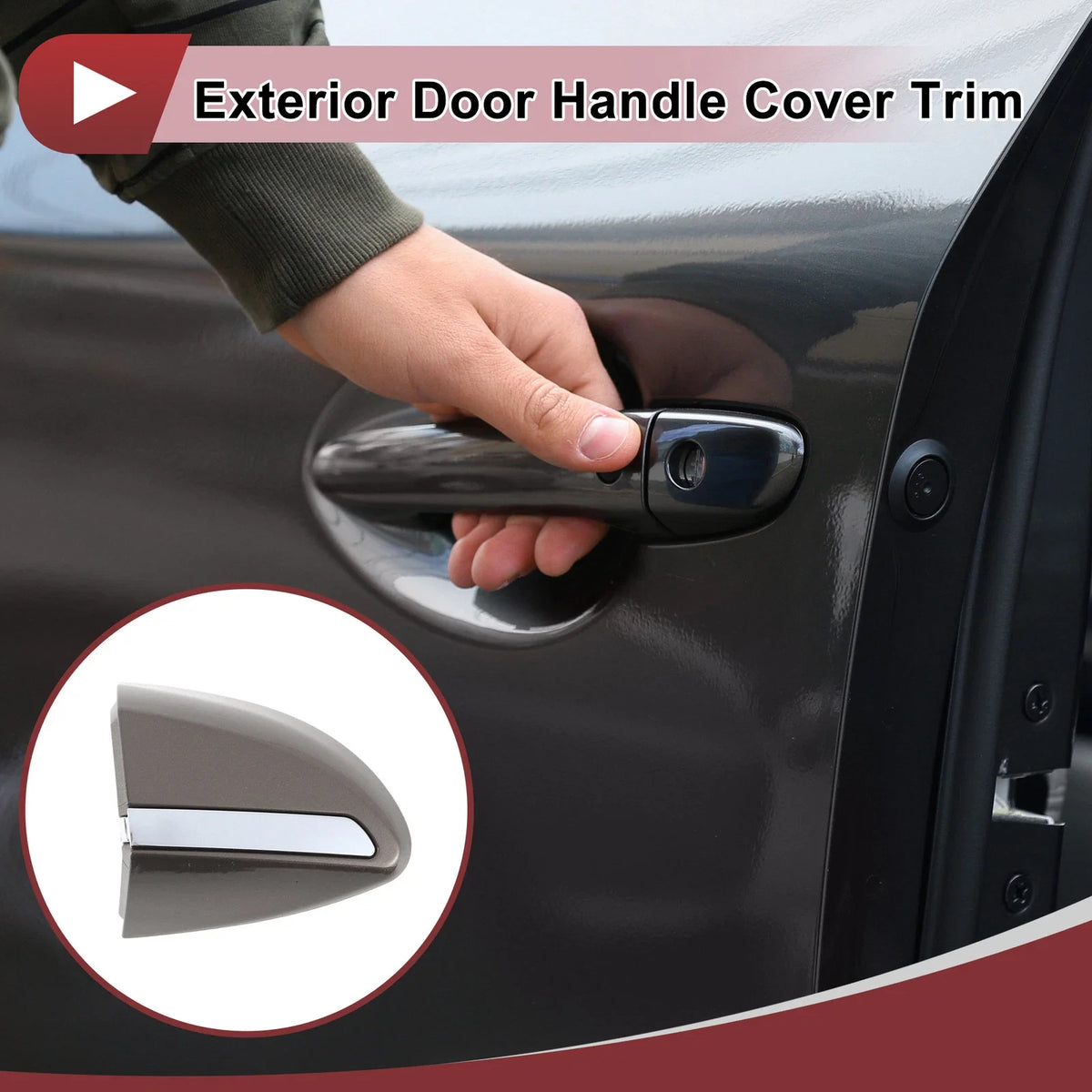 Exterior Door Handle Cover Trim for Toyota Corolla (2014–2018) Platinum Gold