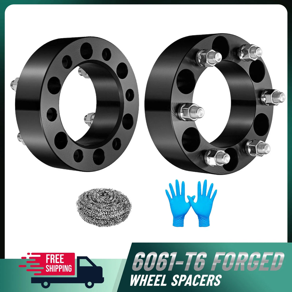 2 in 6x5.5 Wheel Spacers for Chevy Silverado Suburban Sierra (2014–2024)