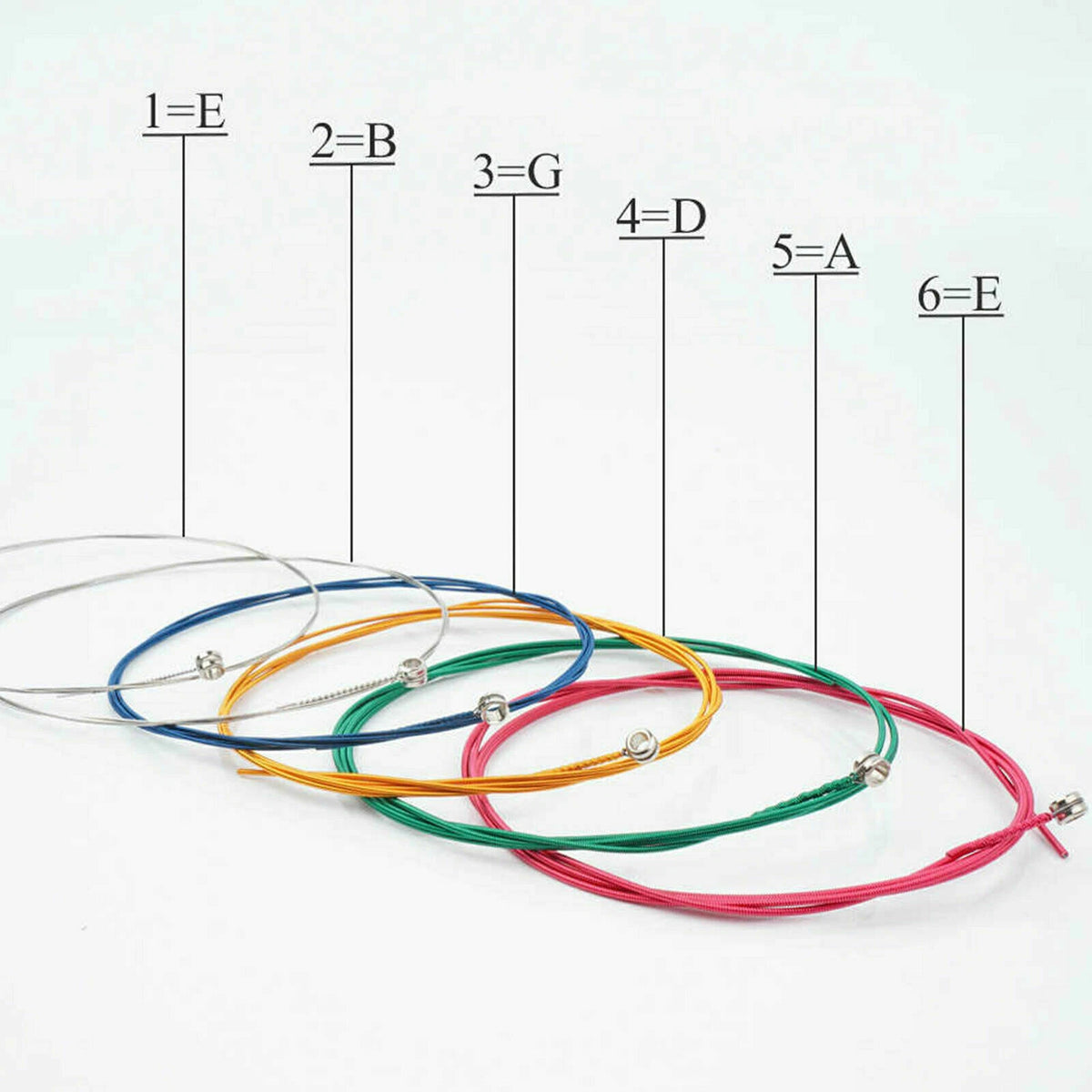 3 Sets of 6 Steel Guitar Strings for Electric Acoustic Guitar