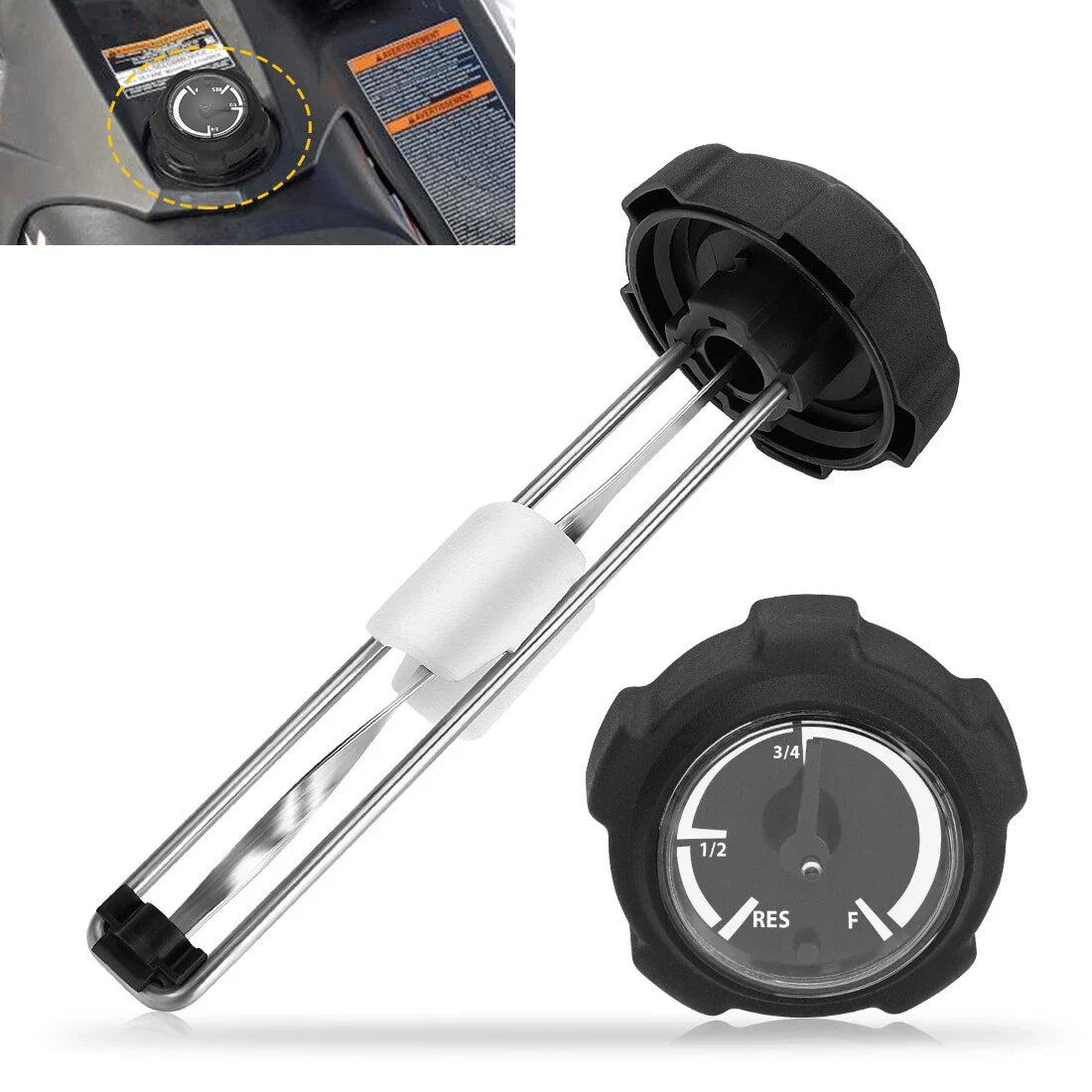 Fuel Gauge 2873628 for Polaris ATP 500 4x4 HO (2004–2005)