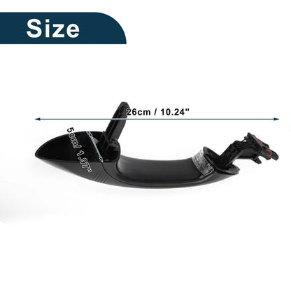 Rear Right Exterior Door Handle for BMW F07 F10 Black Silver Tone