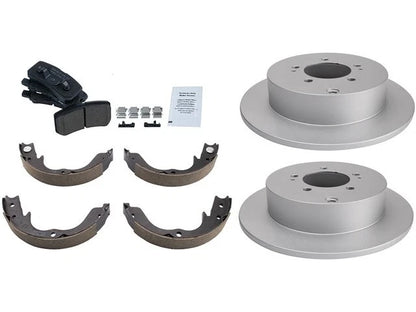 Brake Pad Rotor and Parking Brake Kit for Mitsubishi Lancer (2009–2014) 74136JXXQ