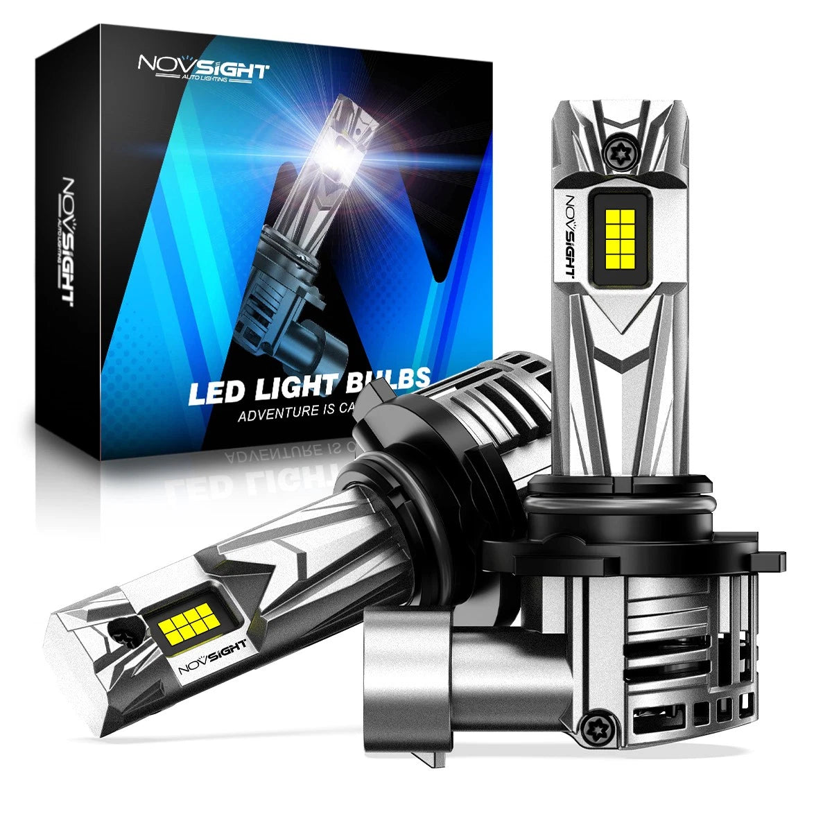 2X 9005 HB3 LED Headlight Bulbs for High Beam (600% Brightness)