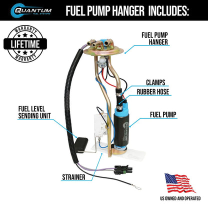 255LPH Fuel Pump + Barb Hanger for GMC R2500 Squarebody (1987–1989) GSS342G3
