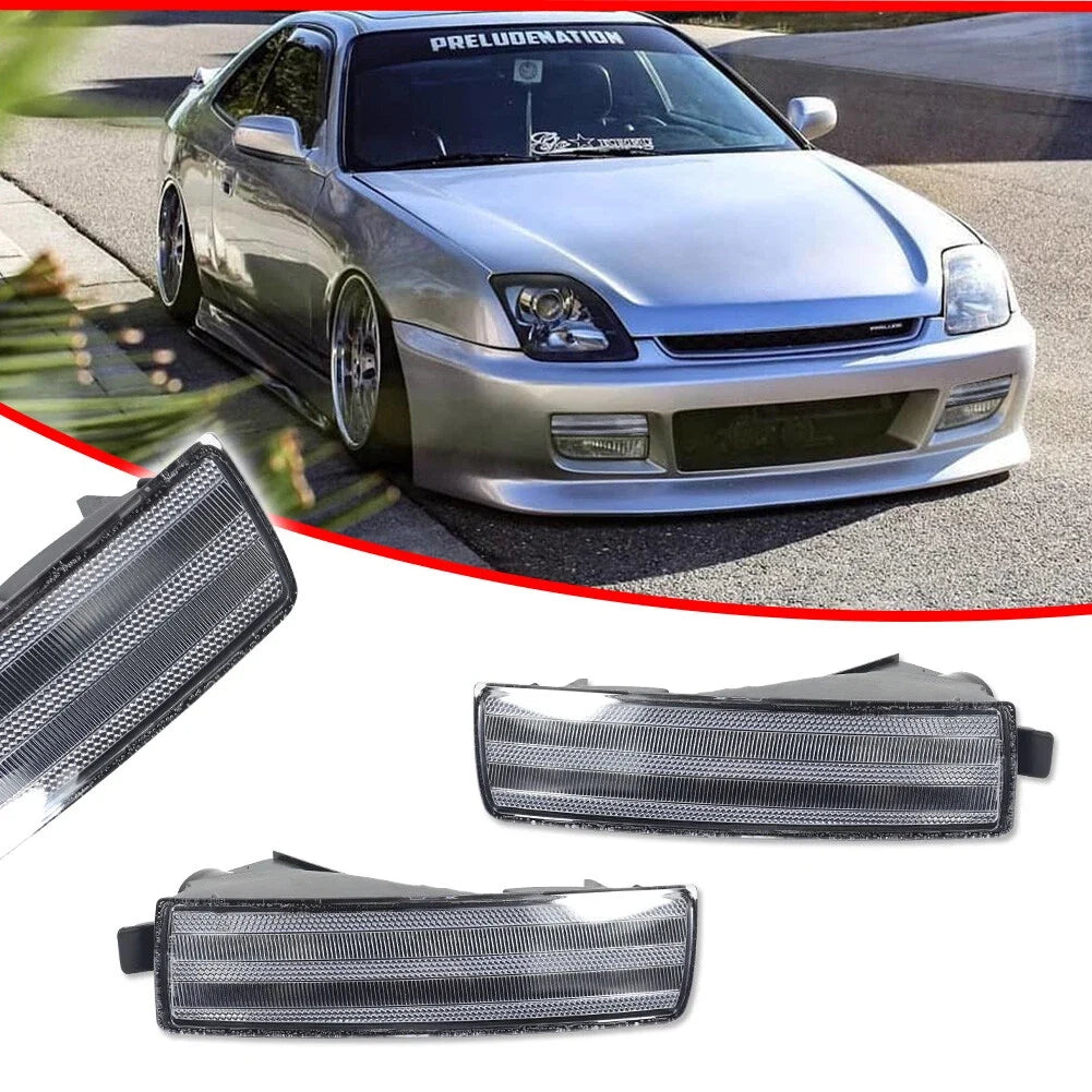 Clear Lens Front Bumper Signal Lights for Honda Prelude (1997–2001)