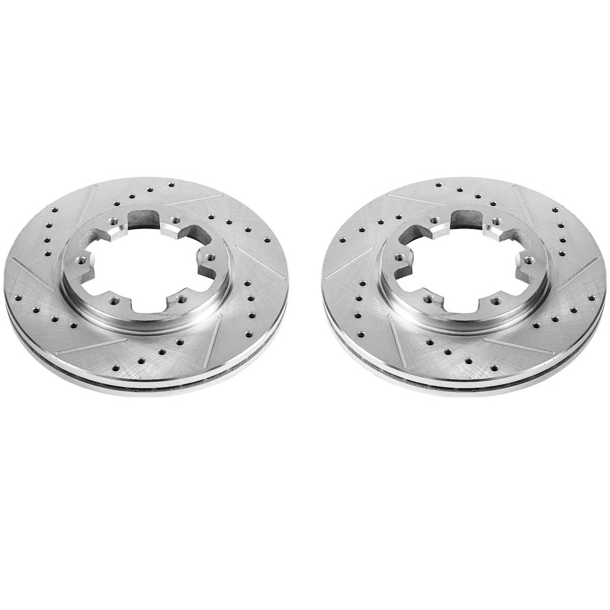 2X Powerstop Brake Discs Front for Nissan Hardbody Truck (1990–2002) JBR360XPR