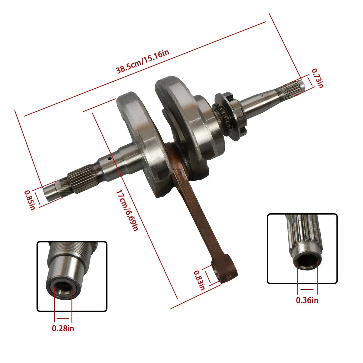 Crankshaft Assembly for HiSun 750 (2015–2021) 13200-016-0000 503-00993