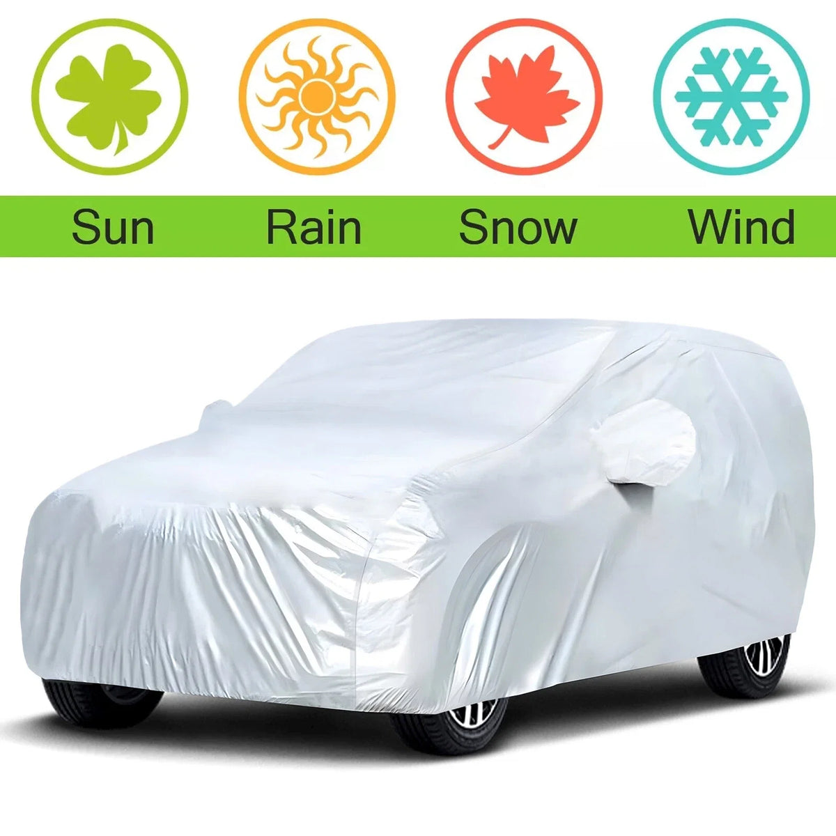 SUV Car Cover Waterproof UV Resistant All Weather Protection for