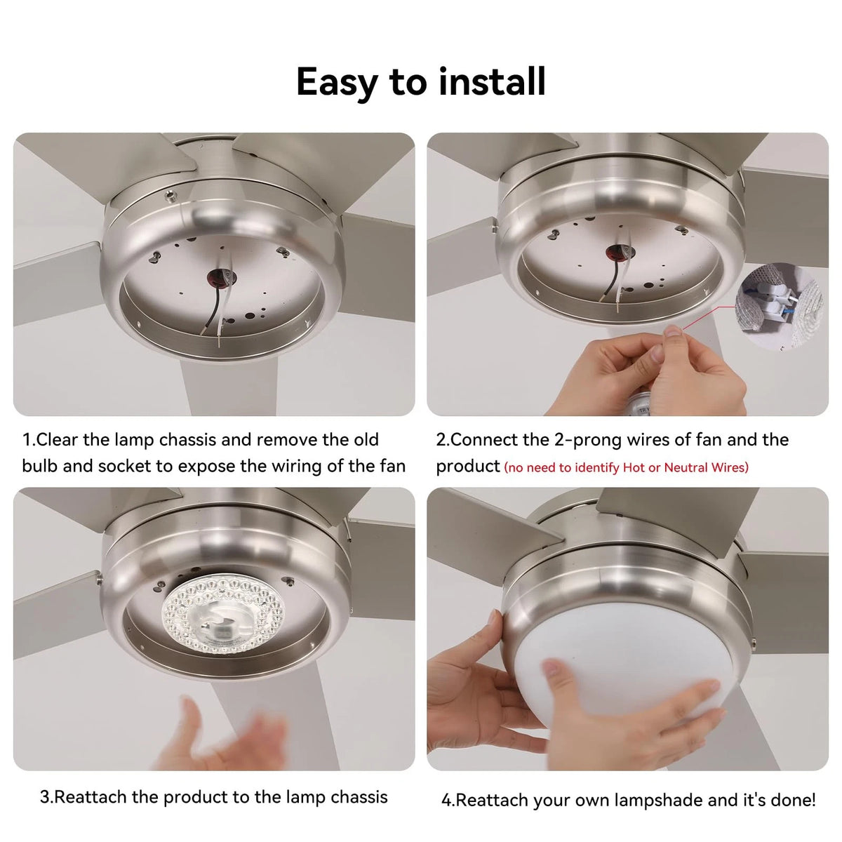 4.92" LED Light Board for Ceiling Fan (Upgrade)