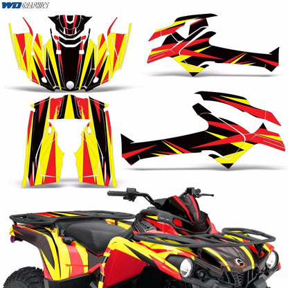 ATV Graphics Kit Sticker Decal for Can-Am Outlander 450/570 (2014–2023)