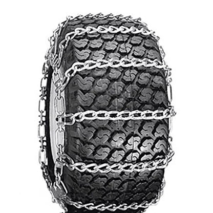 Set of 2 Tire Chains for 12" Rim Size (2 Link Spacing)