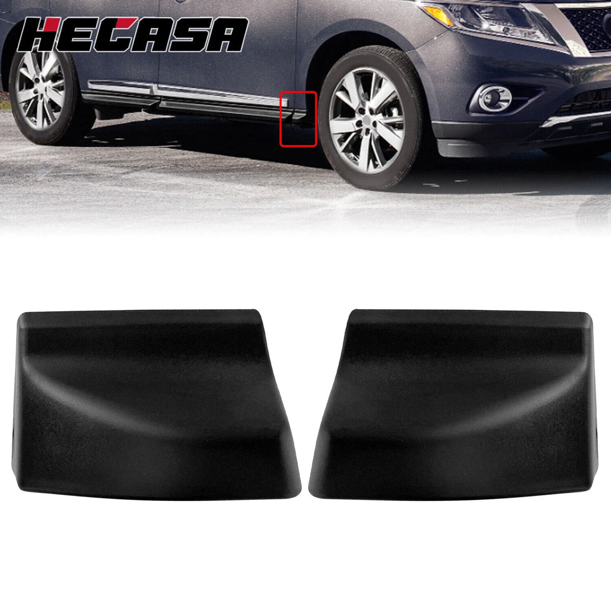 Set of 2 Fender Moldings for Nissan Pathfinder (2013–2020) 63873-3KA0A 63872-3KA0A