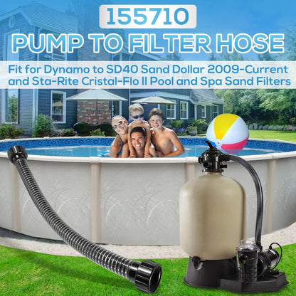 Pump Hose for Pentair Sand Dollar/Sta-Rite Crystal-Flo (Pool/Spa)