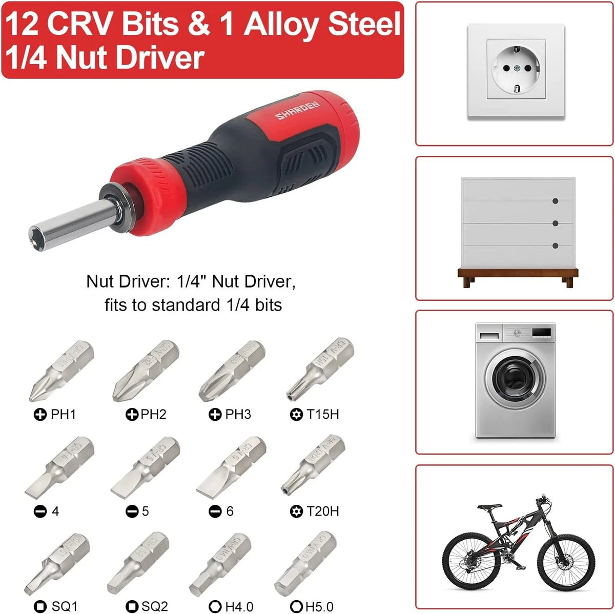13-in-1 Multi Screwdriver Set for Automotive Use